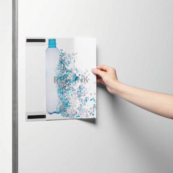 Imagem adicional do produto MOLDURA MAGN&Eacute;TICA A4 DURABLE RPET 504819 5UN
