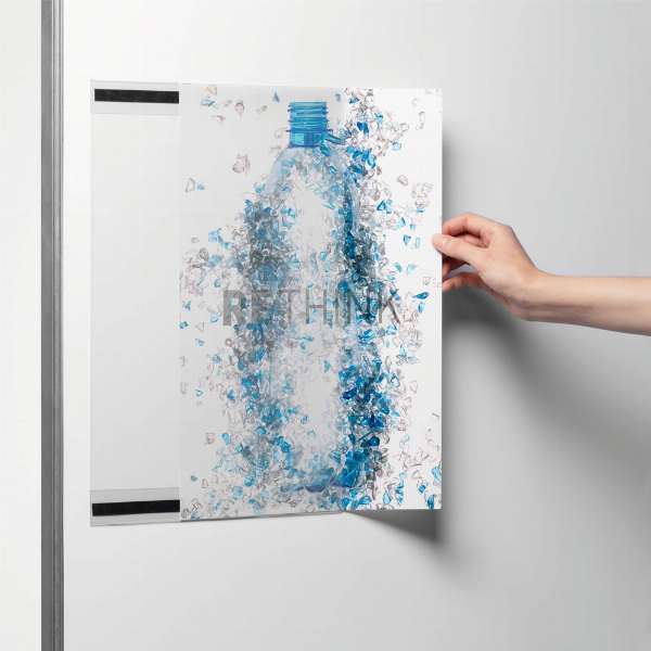 Imagem adicional do produto MOLDURA MAGN&Eacute;TICA A3 DURABLE RPET 504919 5UN
