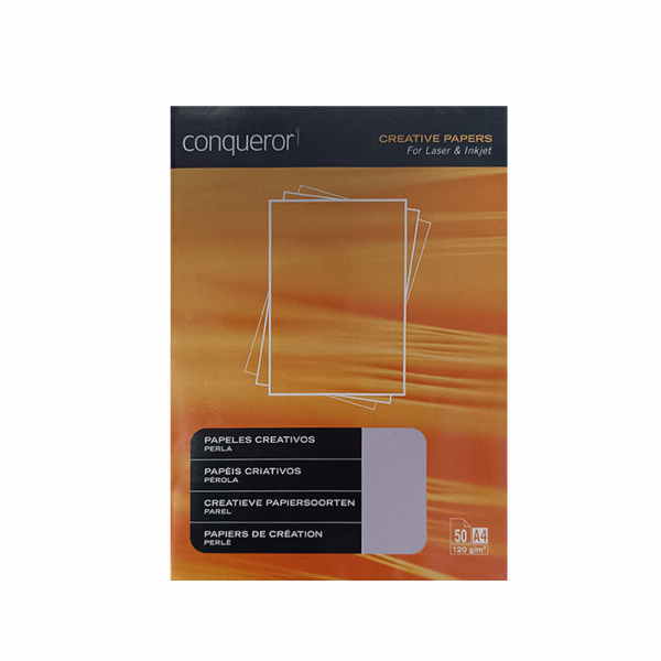 Imagem adicional do produto PAPEL 120GR CONQUEROR CRIATIVO P&Eacute;ROLA A4 50 FOLHAS