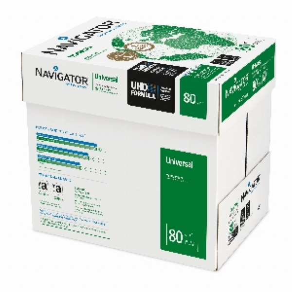 Imagem adicional do produto RESMA DE PAPEL COPIA BRANCO 80G A3 NAVIGATOR UNIVERSAL. FABRICO PORTUGUES (VENDA &Agrave; CAIXA)