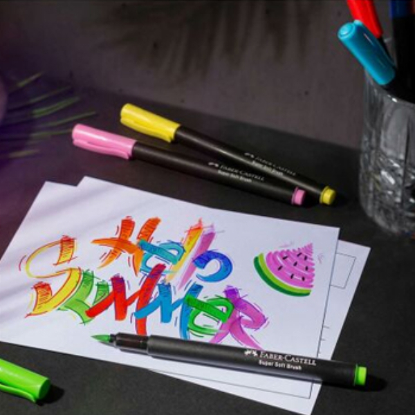 Imagem adicional do produto MARCADOR FELTRO FABER CASTELL BLACK EDITION PONTA PINCEL 20X