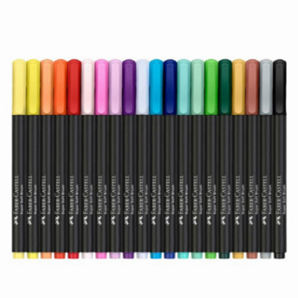 Imagem adicional do produto MARCADOR FELTRO FABER CASTELL BLACK EDITION PONTA PINCEL 20X
