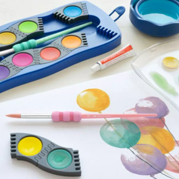 Imagem adicional do produto PINCEL PARA GUACHE E AGUARELA FABER CASTELL SOFT TOUCH 4UN