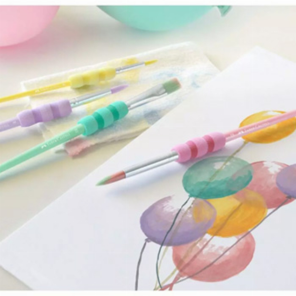 Imagem adicional do produto PINCEL PARA GUACHE E AGUARELA FABER CASTELL SOFT TOUCH 4UN
