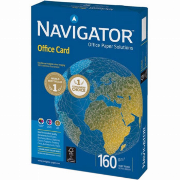Imagem adicional do produto PAPEL FOTOCOPIA A4 160GR NAVIGATOR OFFICE CARD 1X250 FOLHAS