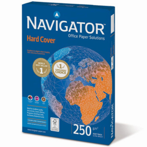 Imagem adicional do produto PAPEL 250GR FOTOCOPIA A4 NAVIGATOR HARD COVER 1X125FOLHAS