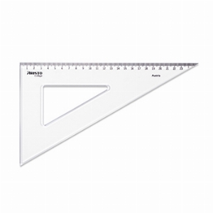 Imagem adicional do produto ESQUADRO PL&Aacute;STICO CRISTAL 60G-25CM ARISTO GEOCOLLEGE AR23625