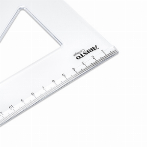 Imagem adicional do produto ESQUADRO PL&Aacute;STICO CRISTAL 60G-25CM ARISTO GEOCOLLEGE AR23625