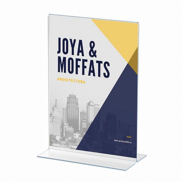 Imagem adicional do produto EXPOSITOR PORTA FOLHETOS 2 FACES A3 EM T VERTICAL
