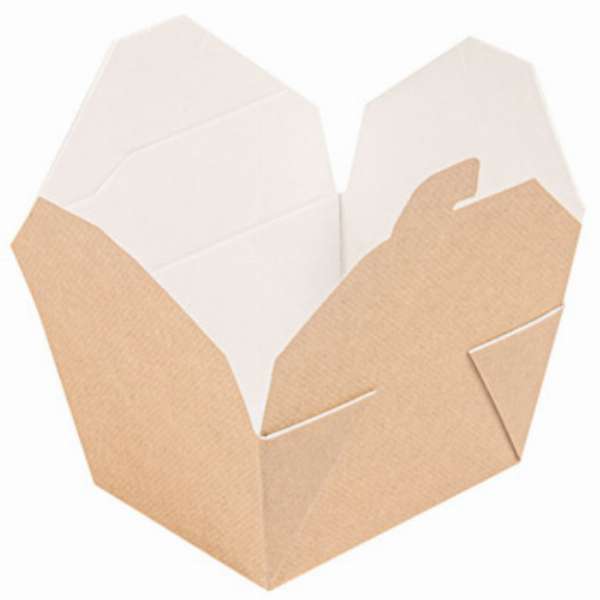 Imagem adicional do produto CAIXA CARTOLINA KRAFT 11,3X9X6,3CM PARA MENU 780ML 50UN