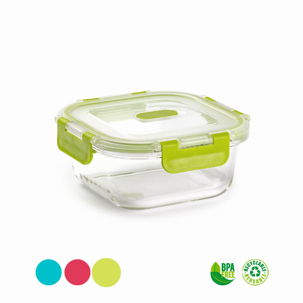 Imagem adicional do produto CAIXA HERM&Eacute;TICA VIDRO C/ V&Aacute;LVULA LUXE 520ML
