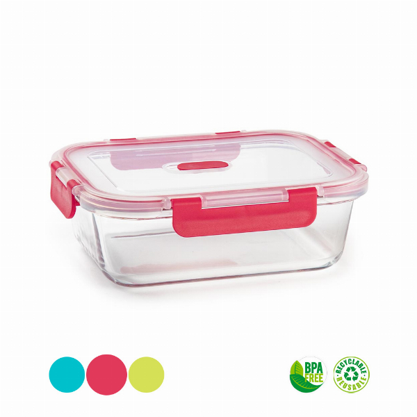 Imagem adicional do produto CAIXA HERM&Eacute;TICA VIDRO C/ V&Aacute;LVULA LUXE 1,04L