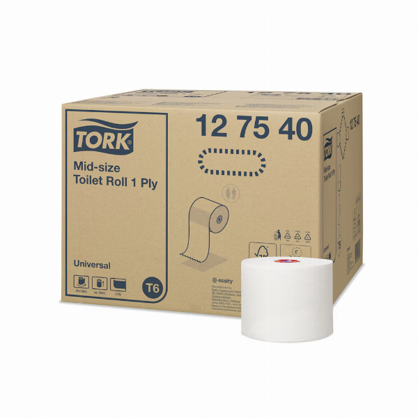 Imagem adicional do produto PAPEL HIGIENICO JUMBO ROLOS GRANDES 135MTS 1 FOLHA TORK T6 - 27 ROLOS