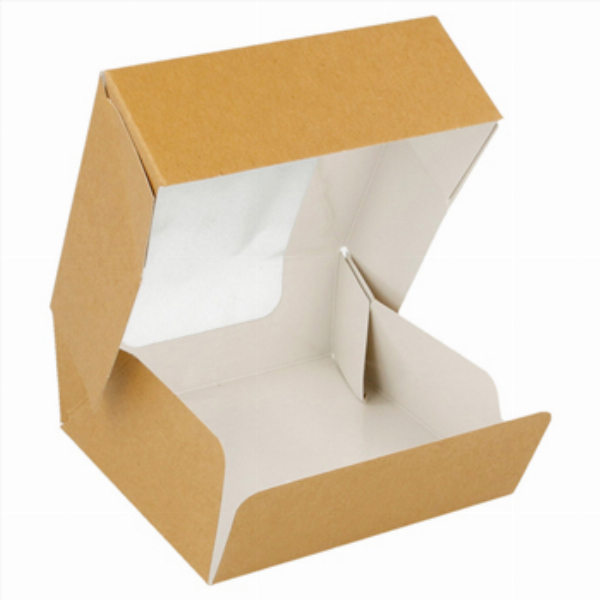 Imagem adicional do produto CAIXA CART&Atilde;O KRAFT C/JANELA P/ SUSHI 10X10X4CM 50UN
