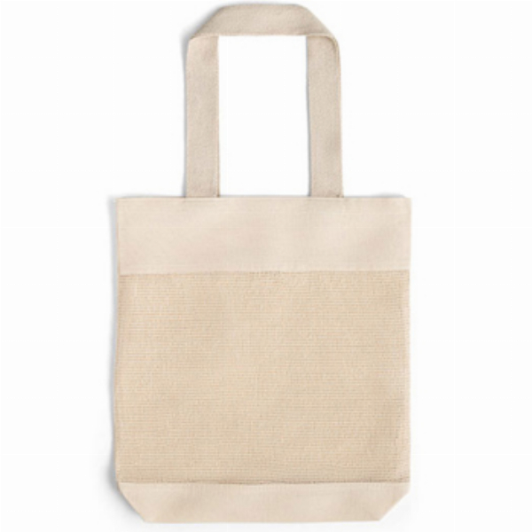 Imagem adicional do produto SACO 100% ALGOD&Atilde;O 39X41X8CM C/AL&Ccedil;AS E MALHA