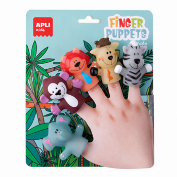 Imagem adicional do produto FANTOCHES DEDOS APLI ANIMAIS DA SELVA 5 PE&Ccedil;AS