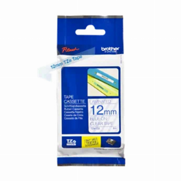Imagem adicional do produto FITA LAMINADA 12MMX8MTS TRANSPARENTE/AZUL