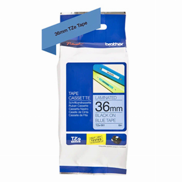 Imagem adicional do produto FITA LAMINADA 36MMX8MTS AZUL/PRETO