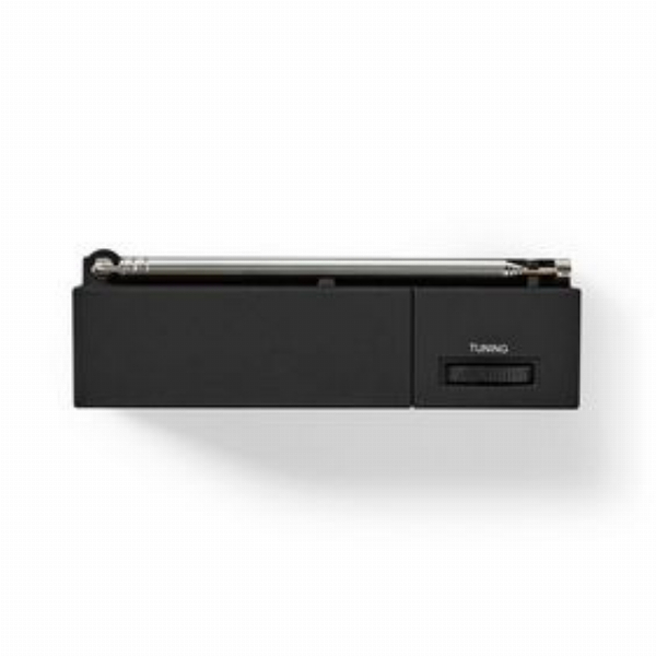 Imagem adicional do produto R&Aacute;DIO NEDIS RADIO AM/ FM PILHAS ANAL&Oacute;GICO 1,5 W SA&Iacute;DA PARA AUSCULTADORES IP20 PRETO