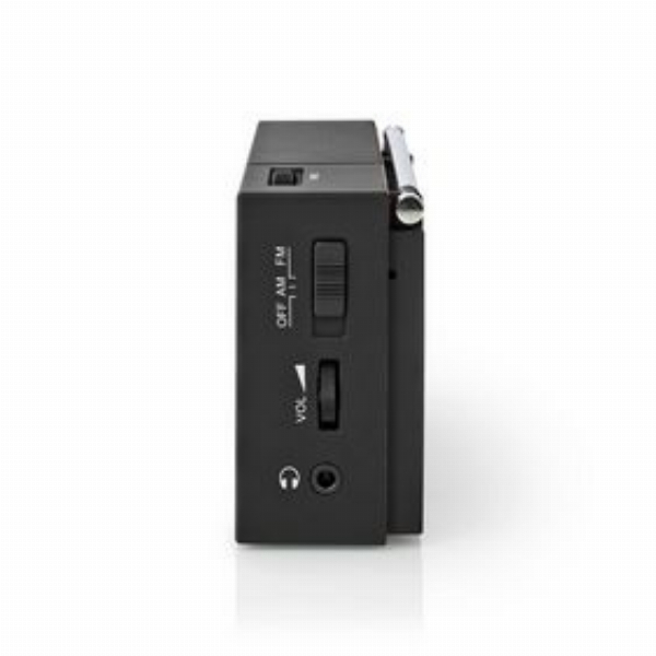 Imagem adicional do produto R&Aacute;DIO NEDIS RADIO AM/ FM PILHAS ANAL&Oacute;GICO 1,5 W SA&Iacute;DA PARA AUSCULTADORES IP20 PRETO