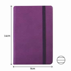 Imagem adicional do produto BLOCOS CADERNO TIPO AGENDA COM FECHO DE ELASTICO BLOCO NOTAS PAUTADO 14X9CM SEMI PELE ROXO 116 FOLHAS AGENDA